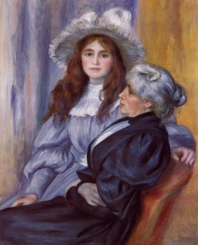 皮埃爾 奧古斯特 雷諾阿 Berthe Morisot and Her Daughter Julie Manet